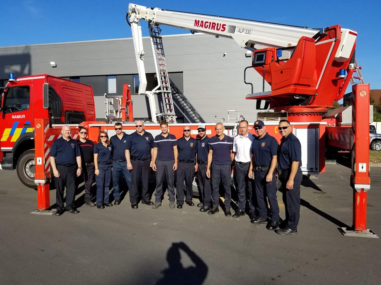 Pompiers de la MRC Papineau en visite à Namur