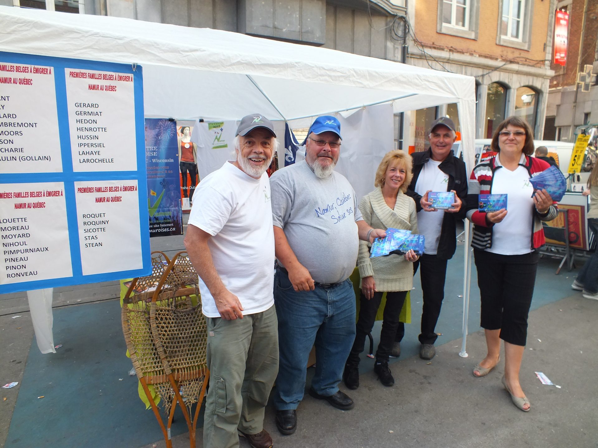 En 2012, une délégation de Namur Québec fait la promotion des Fêtes namuroises en Wallonie