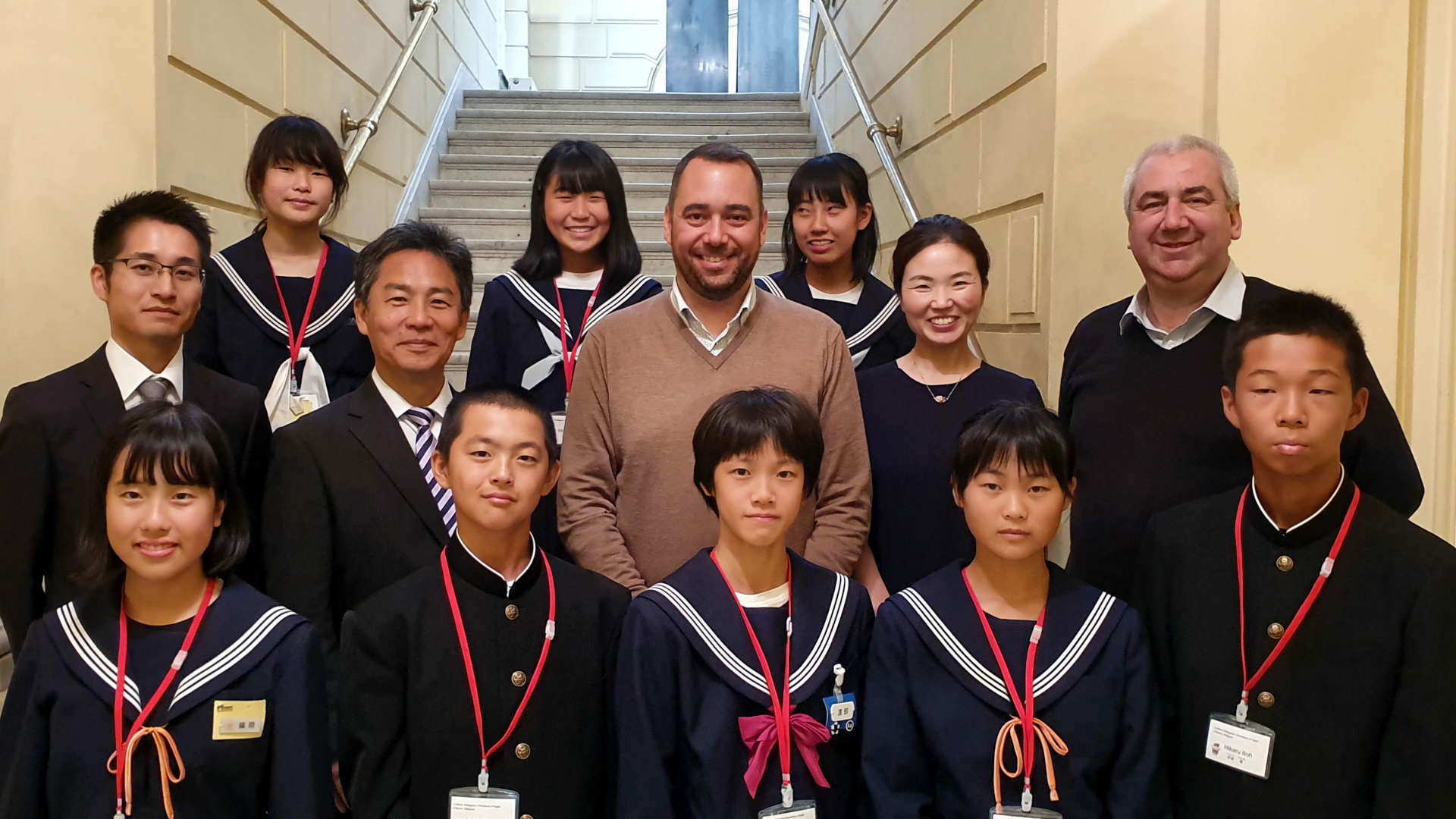 Visite des jeunes d'Ogaki à Namur en 2019