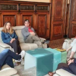 2022 - mai - Rencontre entre le Bourgmestre de Namur et la délégation de Bourg-en-Bresse en visite de travail.