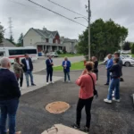 Août 2023 - Terrebonne - Visite de la délégation de Namur dans le centre d'hébergement d'urgence La Hutte