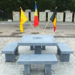 Le cadeau de la Ville de Namur à la Ville de Cluj: une table en pierre namuroise