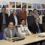 Accueil d'une délégation de Hué à l'Université de Namur en 2012