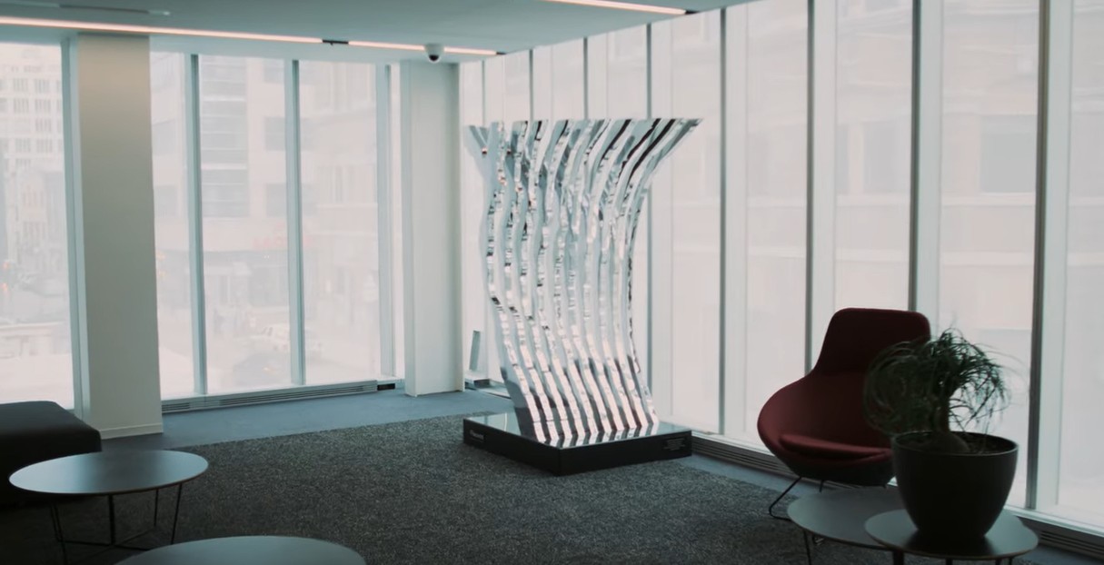 « Fleuves », une œuvre offerte par la Ville de Namur à la Ville de Québec en 2023