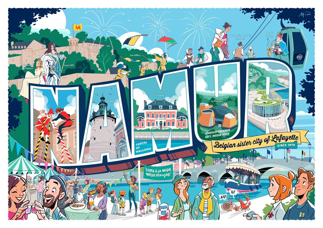 2025 | Une fresque de Namur à Lafayette : une démarche symbole d’amitié réciproque